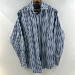 Murano Stripped Men’s Button Up Long Sleeve